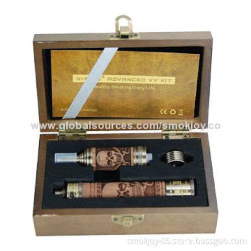 Hot Sale E-cigarette N Fire 2 Wooden Full Kit, 1,000mAh Battery
